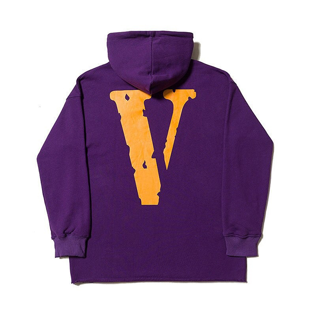 Vlone Friends Cotton Purple Hoodie